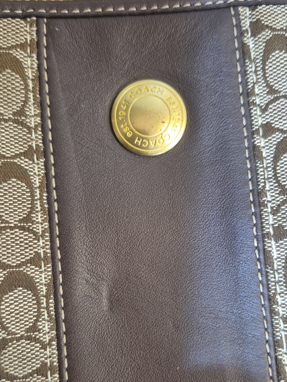 COACH Signature Pattern Jacquard 'Swingpack' Crossbody Shoulder Bag - Picture 17 of 17